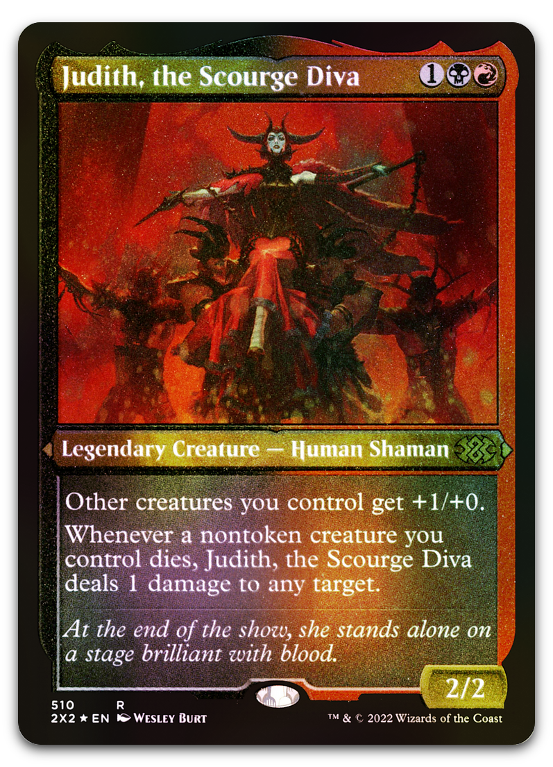 Judith, the Scourge Diva (Foil Etched) (Double Masters 2022)