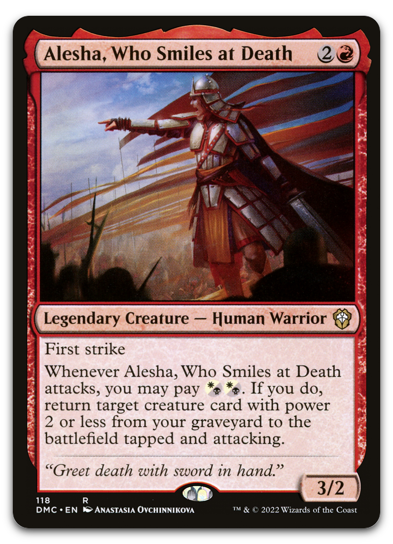 Alesha, Who Smiles at Death (Commander: Dominaria United)