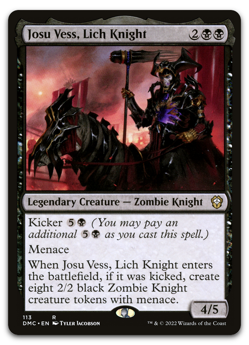 Josu Vess, Lich Knight (Commander: Dominaria United)