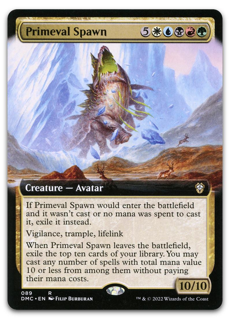 Primeval Spawn (Extended Art) (Commander: Dominaria United)
