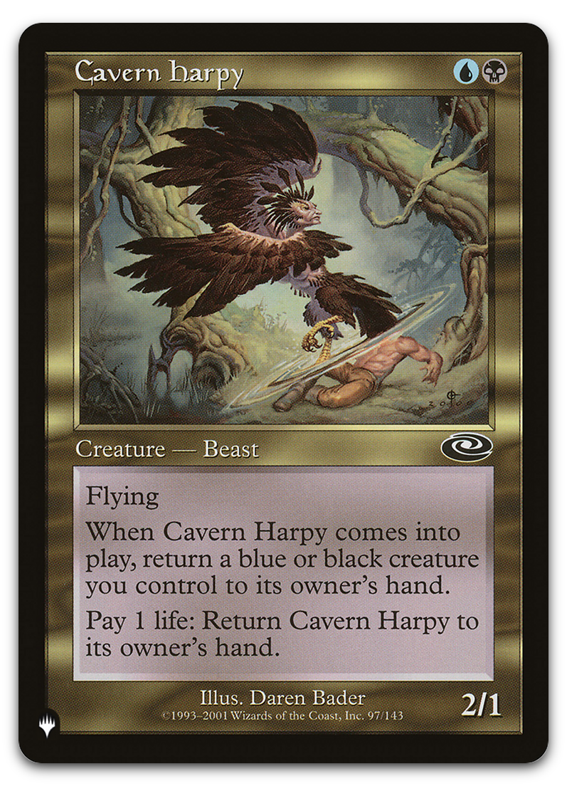 Cavern Harpy (The List Reprints)