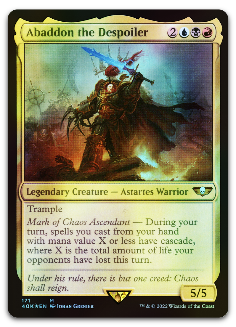 Abaddon the Despoiler (Universes Beyond: Warhammer 40,000) – Cardsurfer  Games