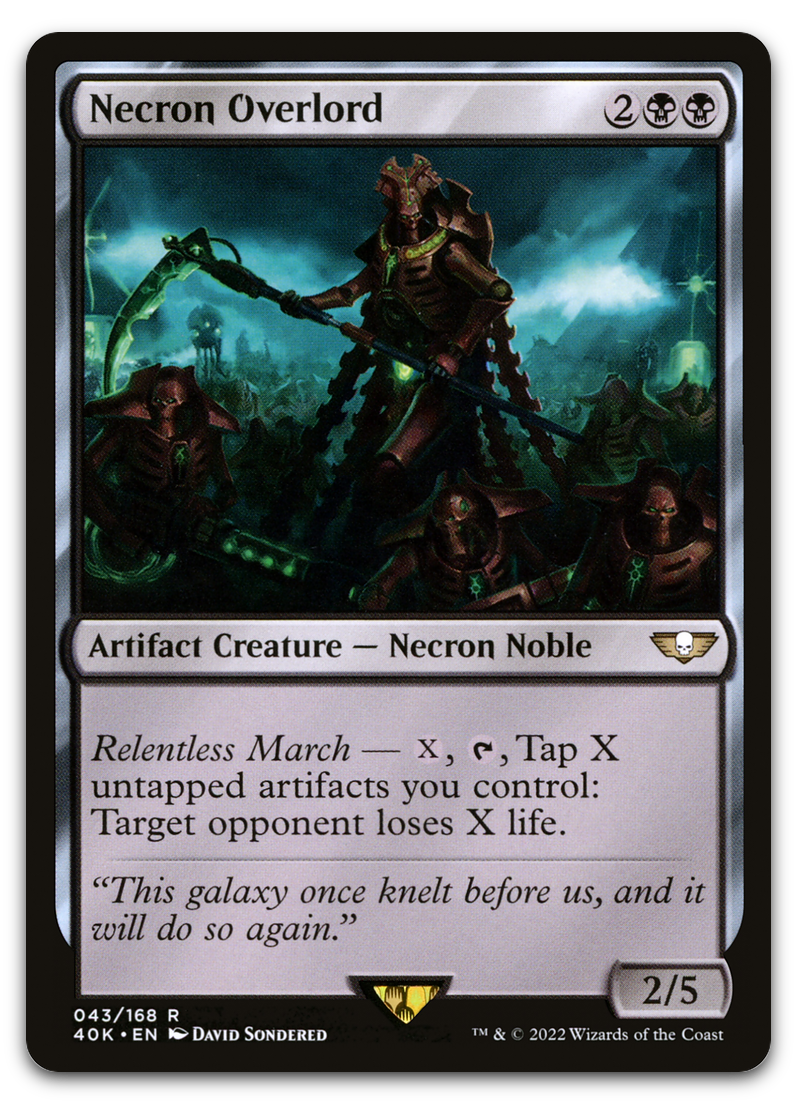 Necron Overlord (Universes Beyond: Warhammer 40,000)