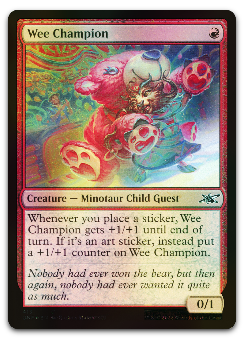 Wee Champion (Galaxy Foil) (Unfinity)