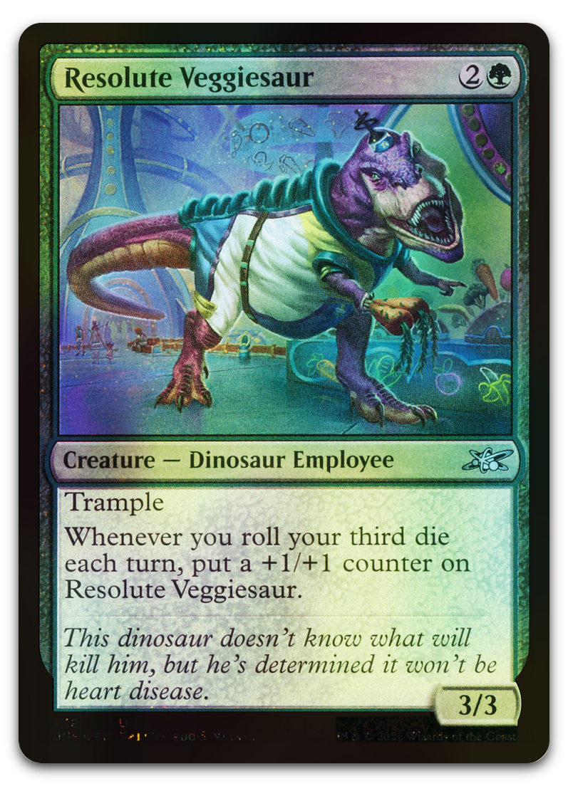 Resolute Veggiesaur (Galaxy Foil) (Unfinity)
