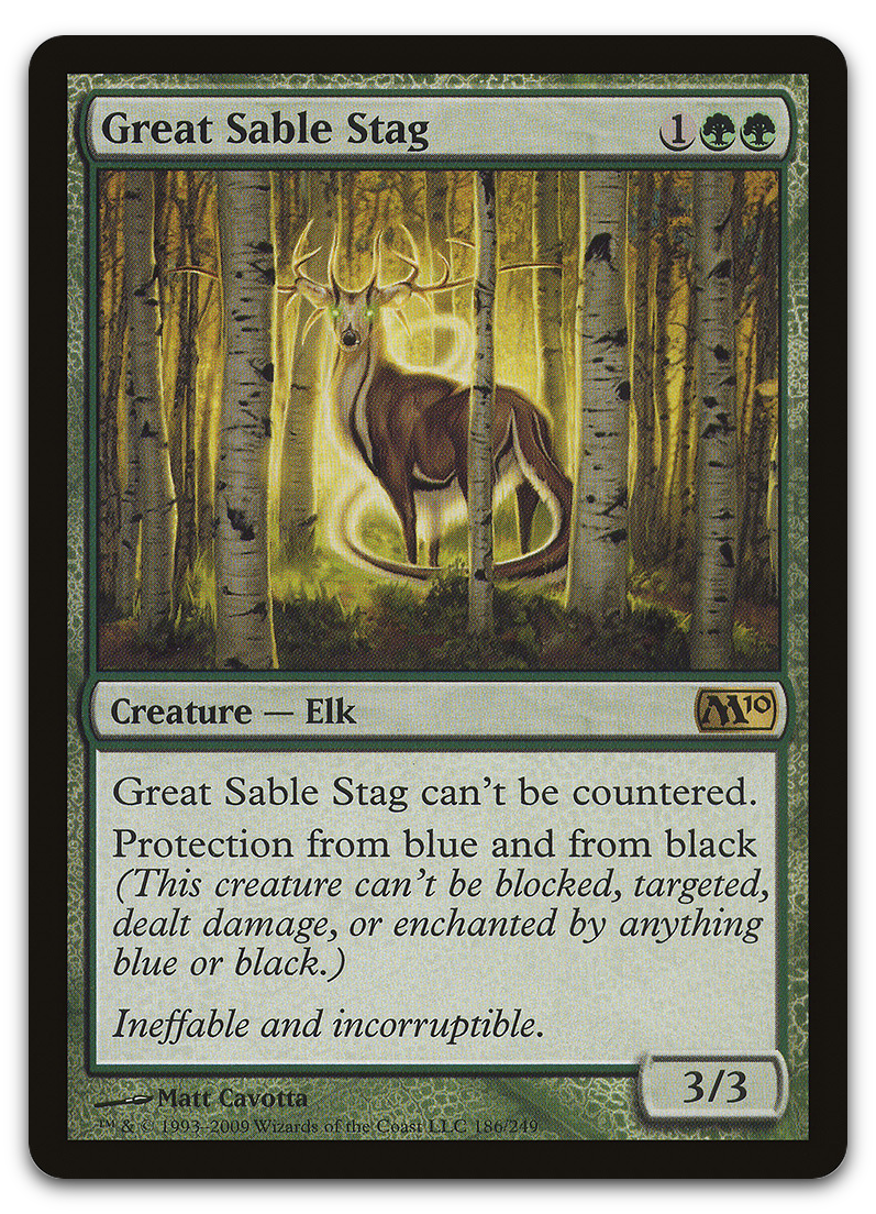 Great Sable Stag (Magic 2010 (M10))