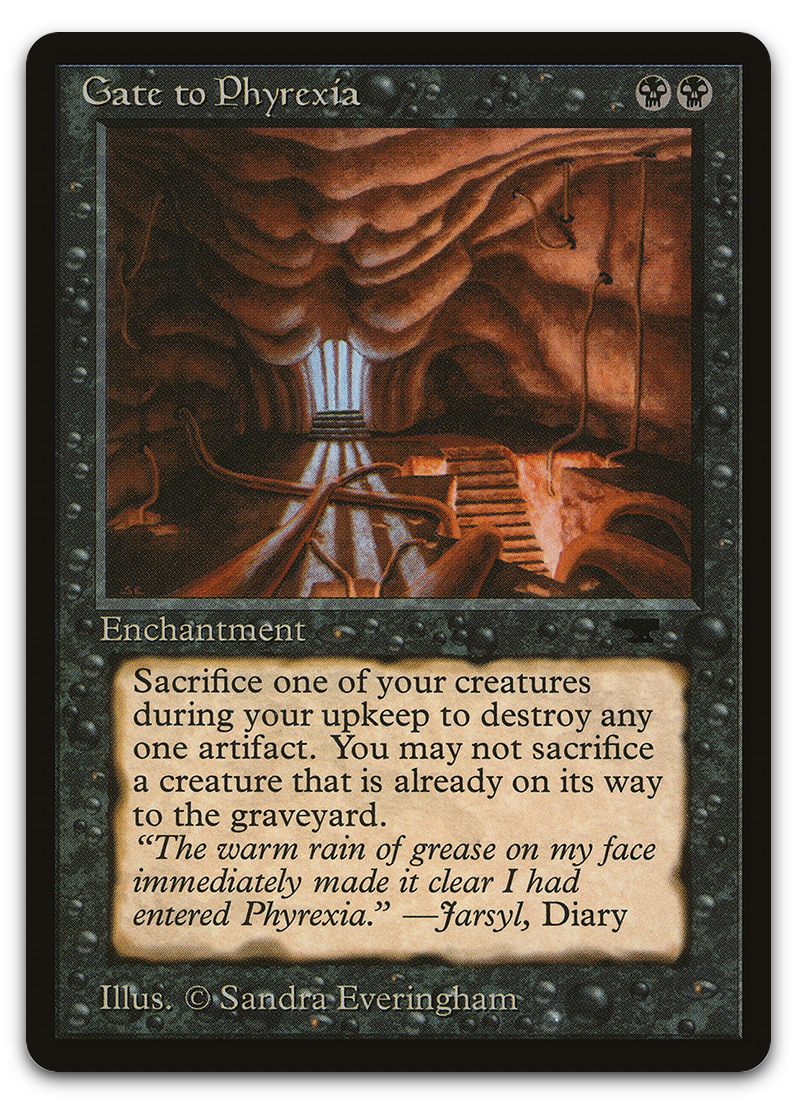 Gate to Phyrexia (Antiquities) – Cardsurfer Games Gate to Phyrexia (Antiquities) – Cardsurfer Games