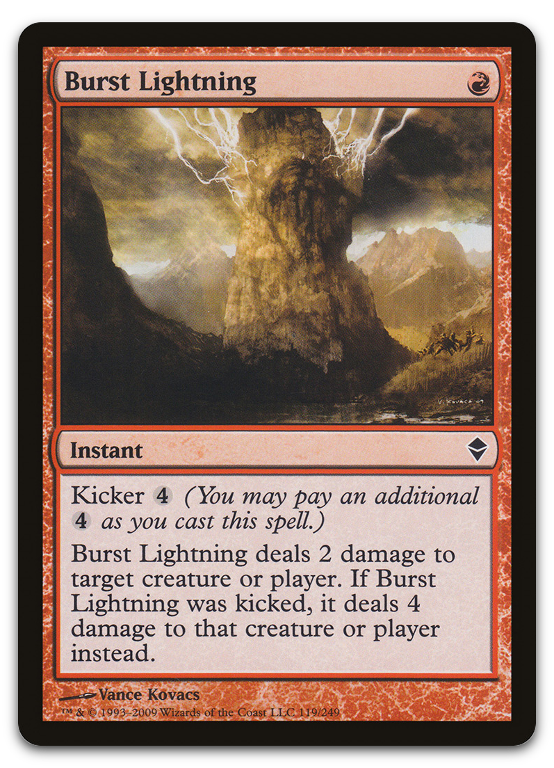 Burst Lightning (Zendikar)