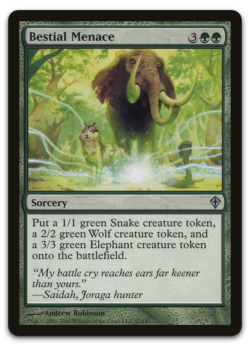 Bestial Menace (Worldwake)