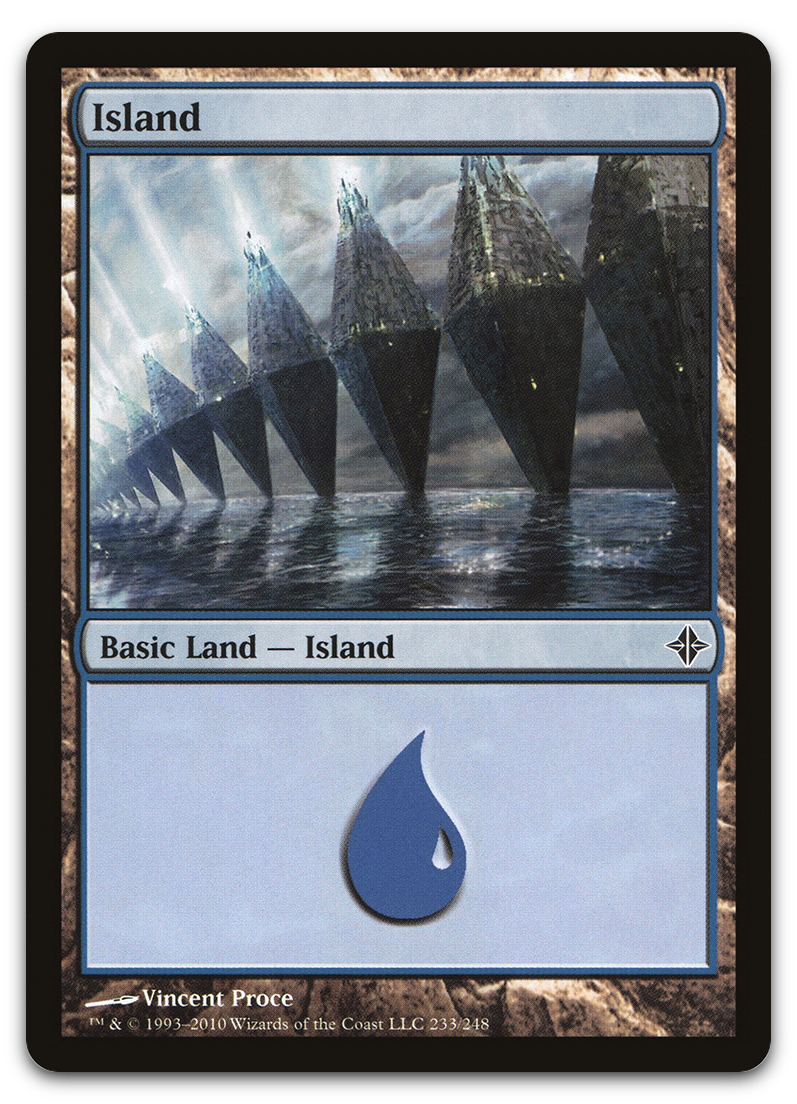 Island (233) (Rise of the Eldrazi)