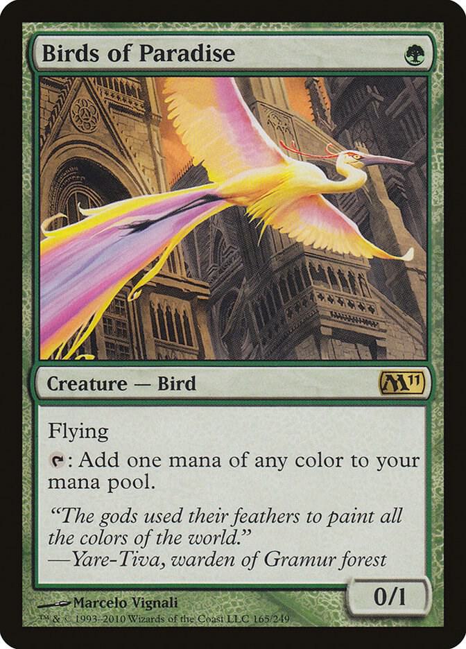 Birds of Paradise - Magic 2011 - Japanese - Lightly Played
