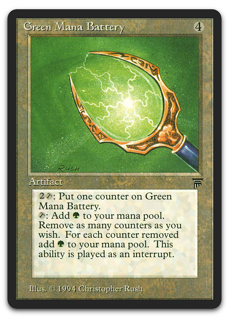 Green Mana Battery (Legends)