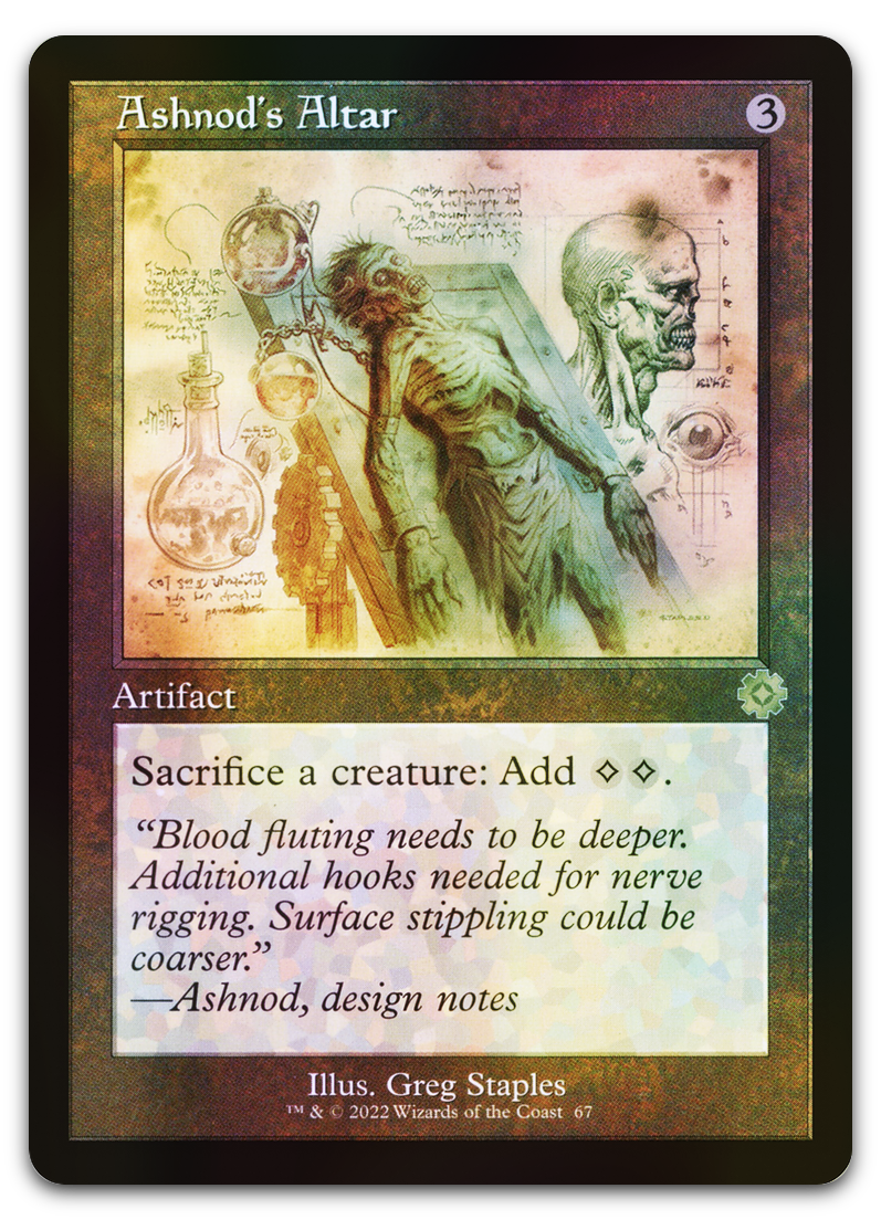 Ashnod's Altar (Schematic) (The Brothers' War: Retro Frame Artifacts) –  Cardsurfer Games