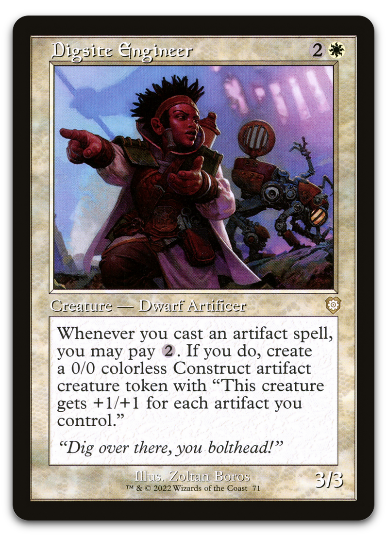 Digsite Engineer (Retro Frame) (Commander: The Brothers' War)