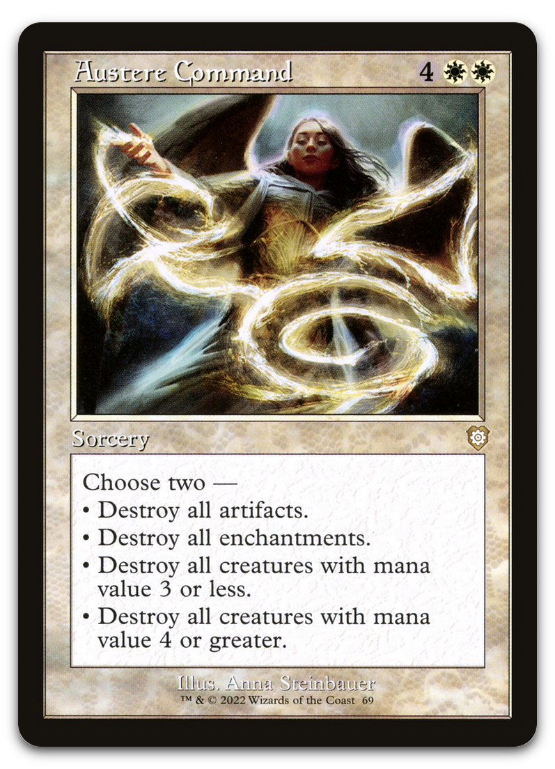 Austere Command (Retro Frame) (Commander: The Brothers' War)