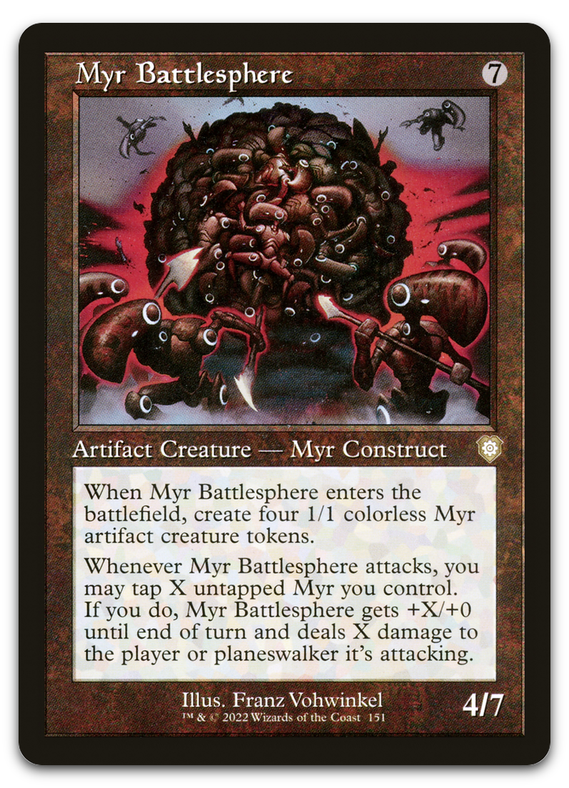 Myr Battlesphere (Retro Frame) (Commander: The Brothers' War)