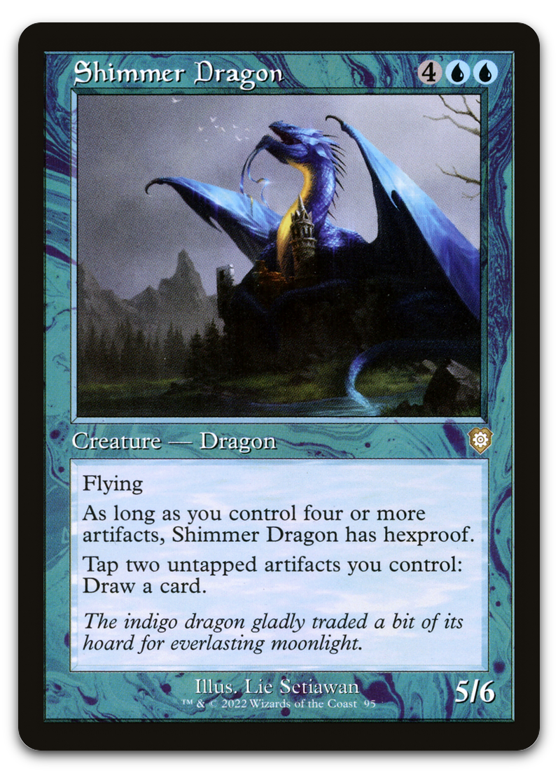 Shimmer Dragon (Retro Frame) (Commander: The Brothers' War)