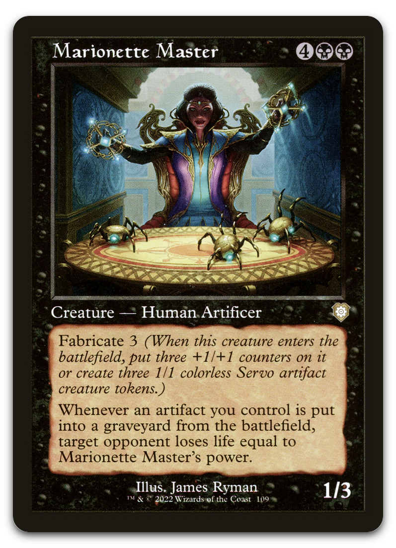 Marionette Master (Retro Frame) (Commander: The Brothers' War)