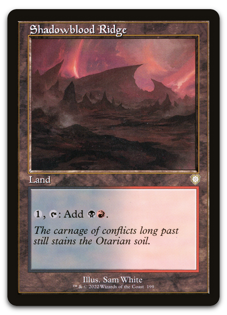 Shadowblood Ridge (Retro Frame) (Commander: The Brothers' War)