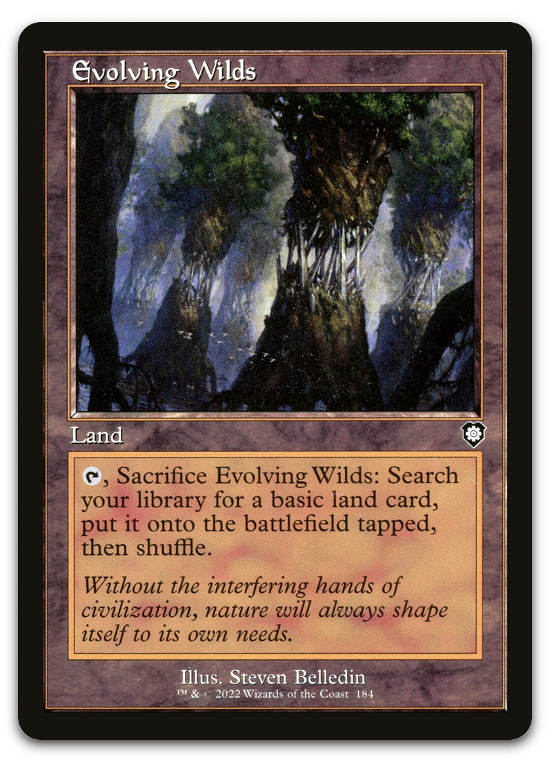 Evolving Wilds (Retro Frame) (Commander: The Brothers' War)