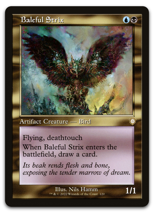 Baleful Strix (Retro Frame) (Commander: The Brothers' War)