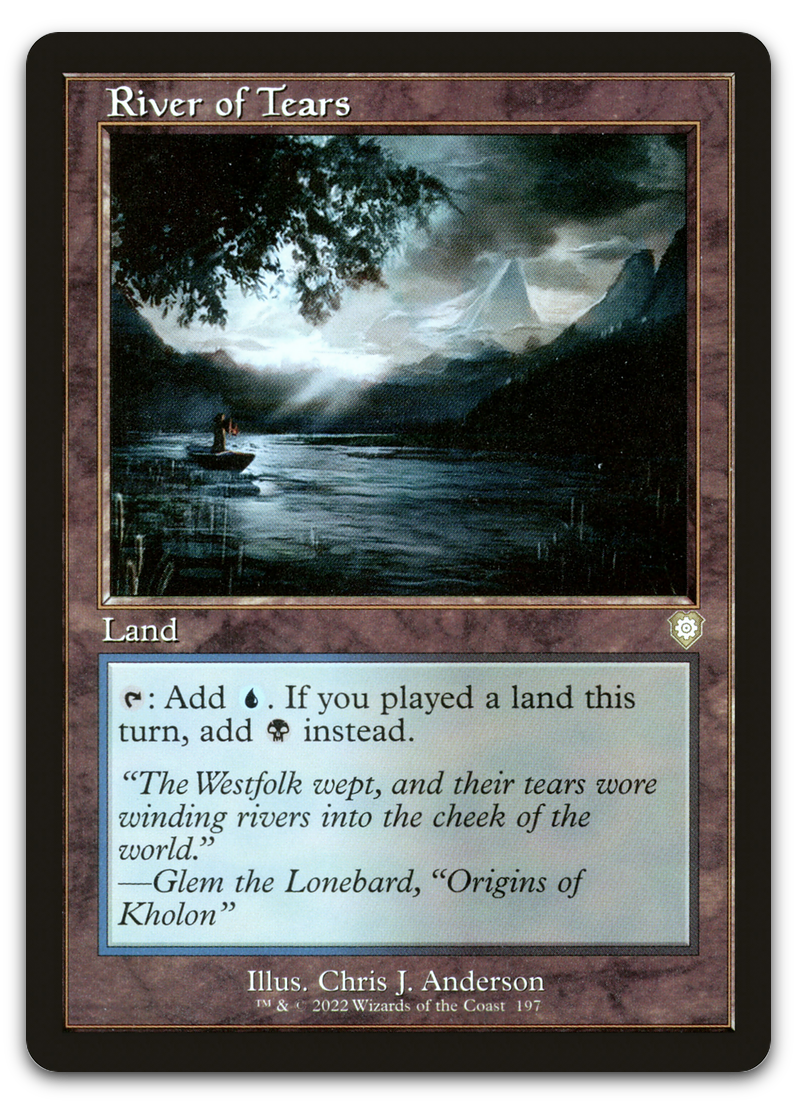 River of Tears (Retro Frame) (Commander: The Brothers' War)