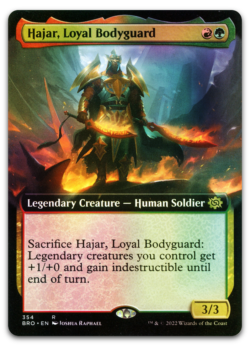 Hajar, Loyal Bodyguard (Extended Art) (The Brothers' War)