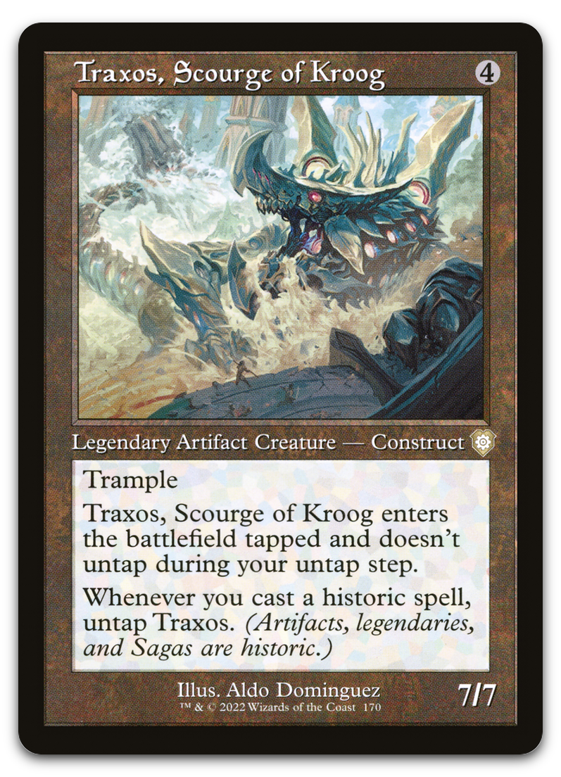Traxos, Scourge of Kroog (Retro Frame) (Commander: The Brothers' War)