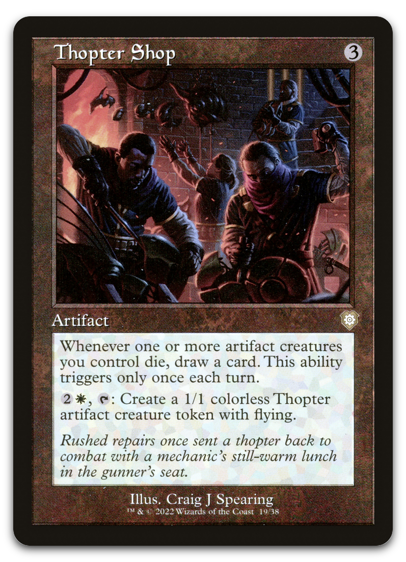 Thopter Shop (Retro Frame) (Commander: The Brothers' War)