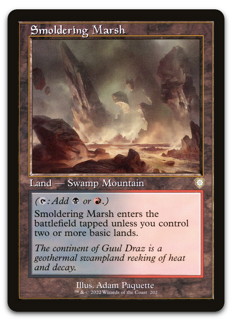 Smoldering Marsh (Retro Frame) (Commander: The Brothers' War)