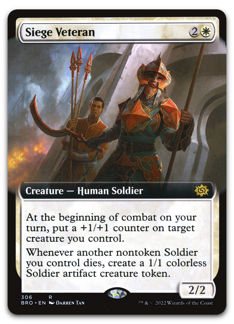 Siege Veteran (Extended Art) (The Brothers' War)