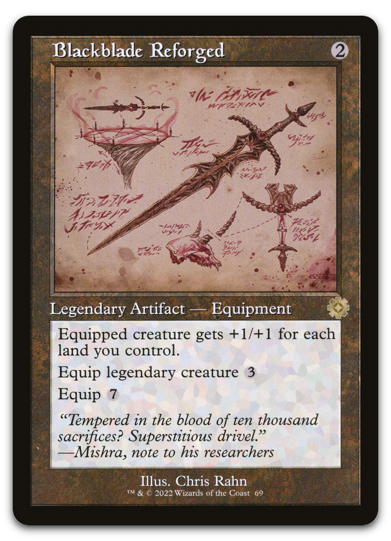 Blackblade Reforged (Schematic) (The Brothers' War: Retro Frame Artifacts)