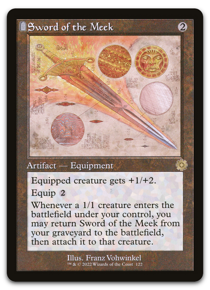 Sword of the Meek (Schematic) (The Brothers' War: Retro Frame Artifacts)