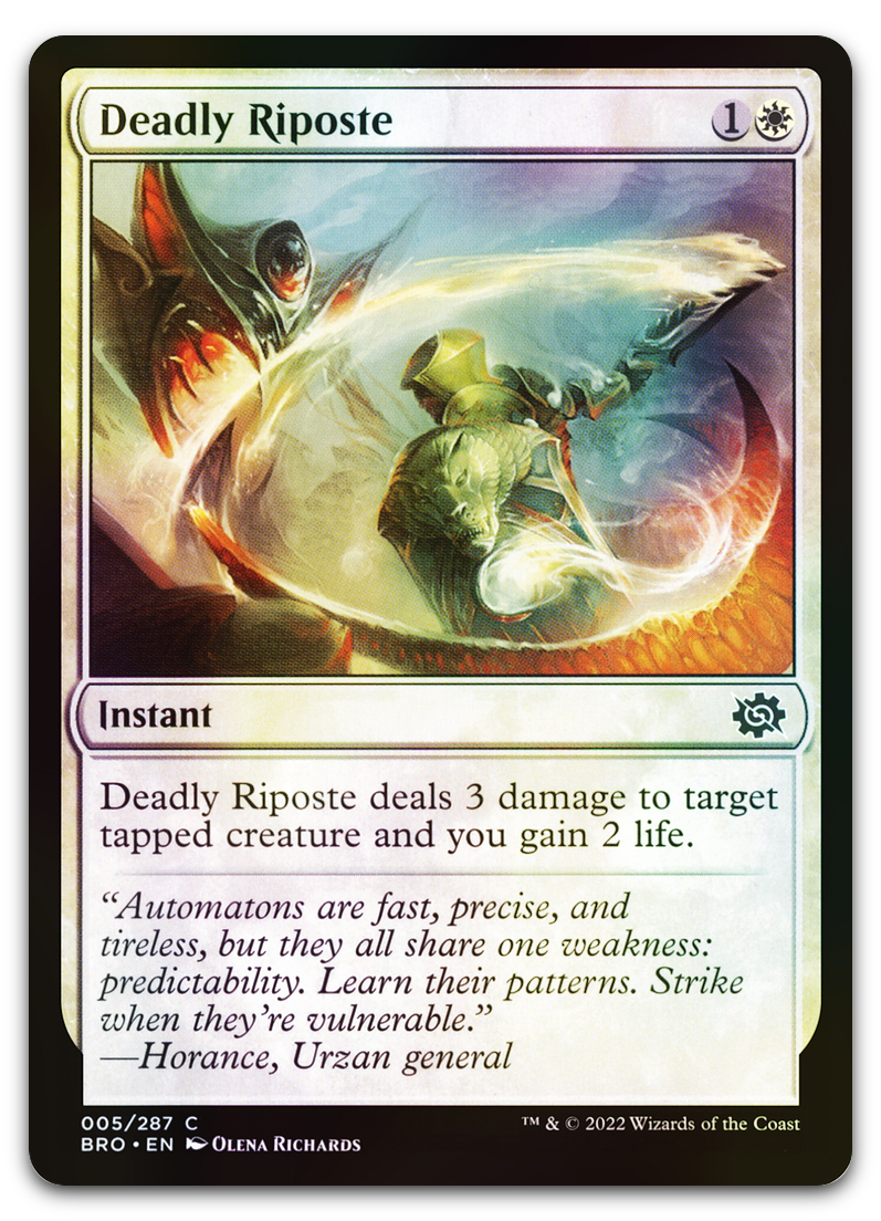 Deadly Riposte (The Brothers' War)