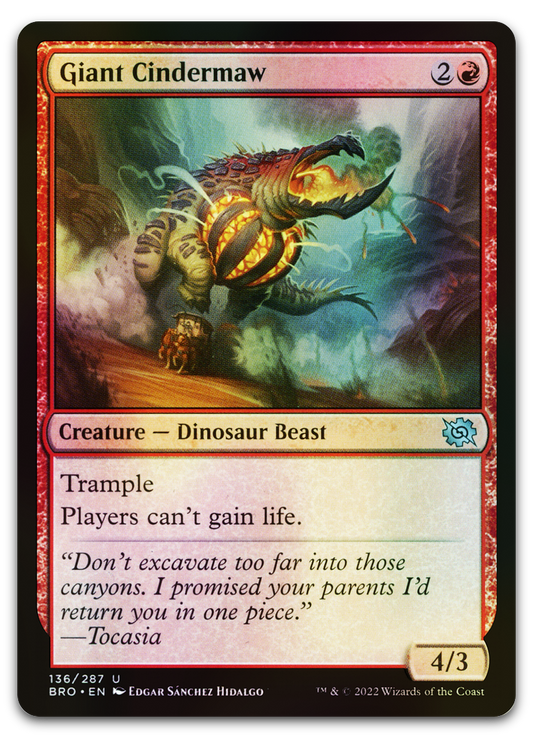 Giant Cindermaw (The Brothers' War)