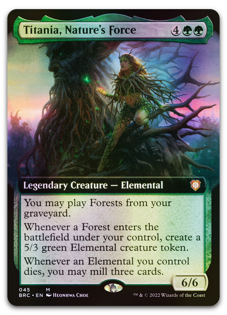 Titania, Nature's Force (Extended Art) (Commander: The Brothers' War)