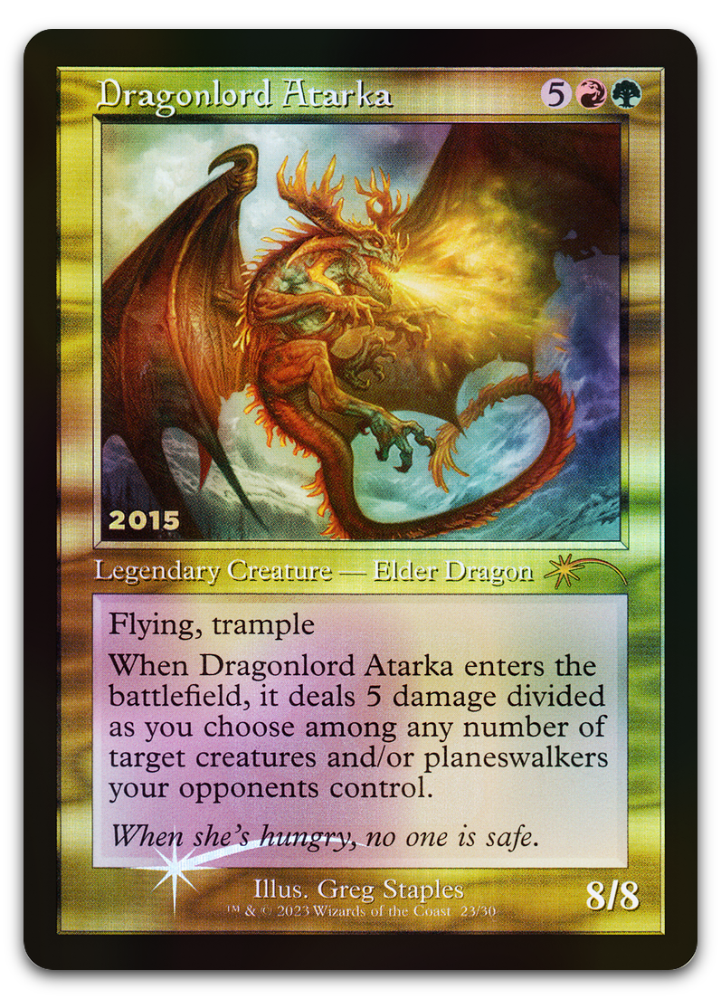 Dragonlord Atarka (30th Anniversary Promos) – Cardsurfer Games Dragonlord Atarka (30th Anniversary Promos) – Cardsurfer Games