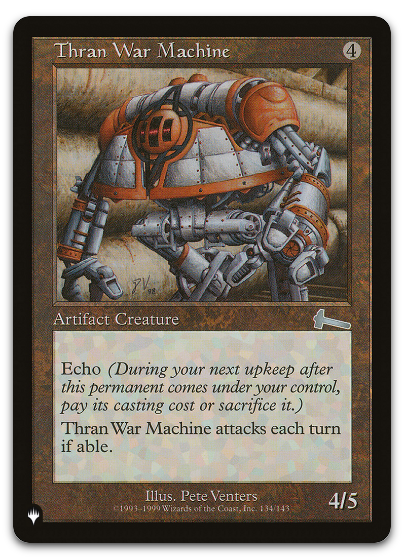 Thran War Machine (The List Reprints)