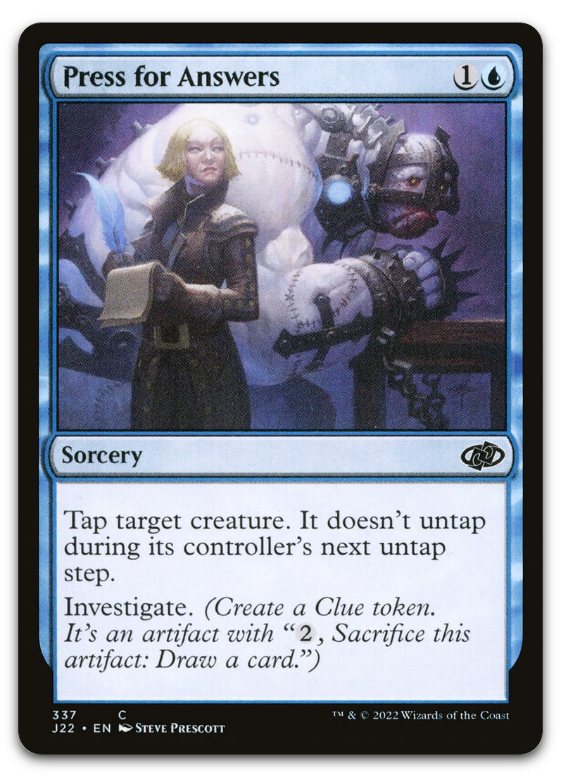 Press for Answers (Jumpstart 2022)