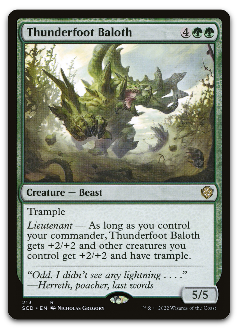 Thunderfoot Baloth (Starter Commander Decks)