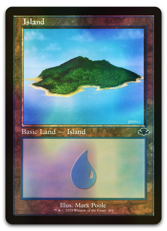 Island (404) (Retro Frame) (Dominaria Remastered)