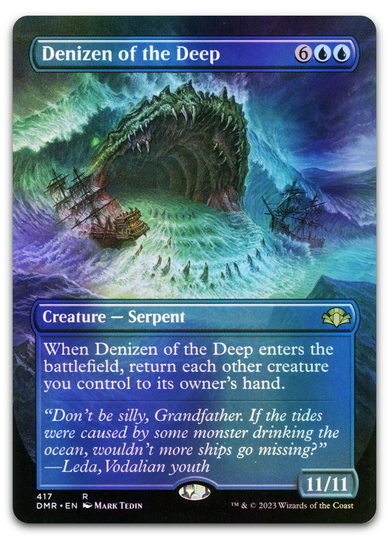Denizen of the Deep (Borderless) (Dominaria Remastered)