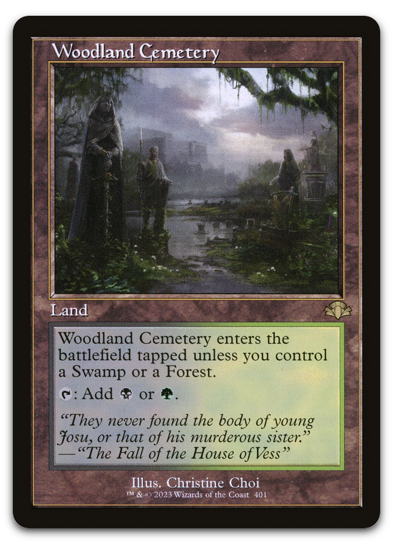 Woodland Cemetery (Retro Frame) (Dominaria Remastered)