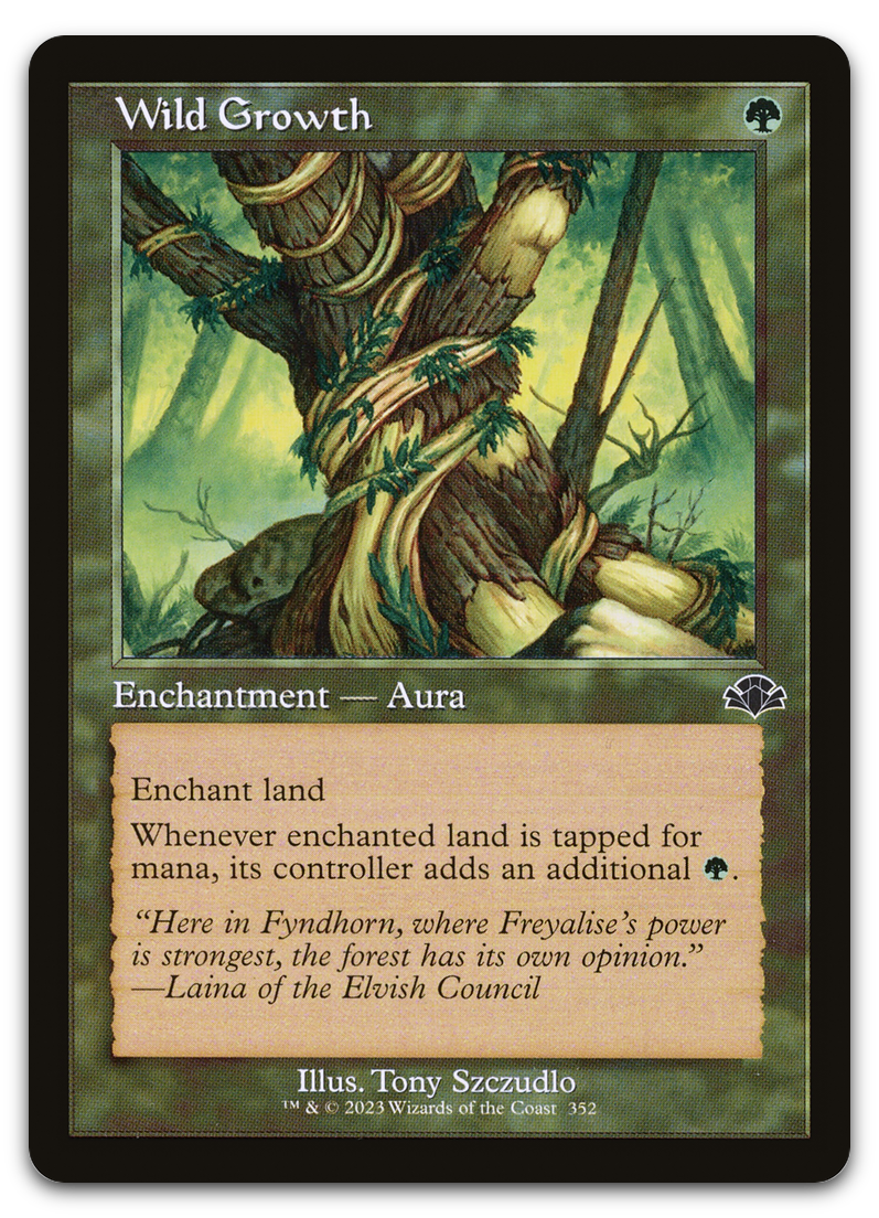 Wild Growth (Retro Frame) (Dominaria Remastered)