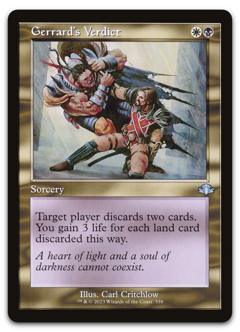 Gerrard's Verdict (Retro Frame) (Dominaria Remastered)