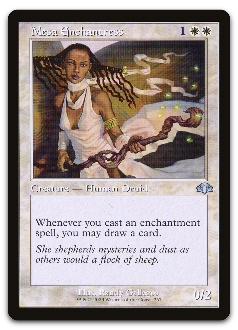 Mesa Enchantress (Retro Frame) (Dominaria Remastered)