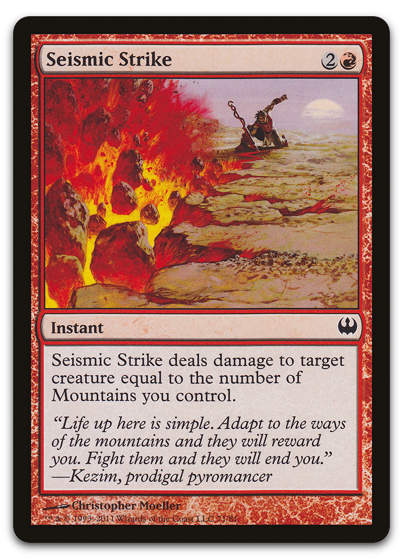 Seismic Strike (Duel Decks: Knights vs. Dragons)