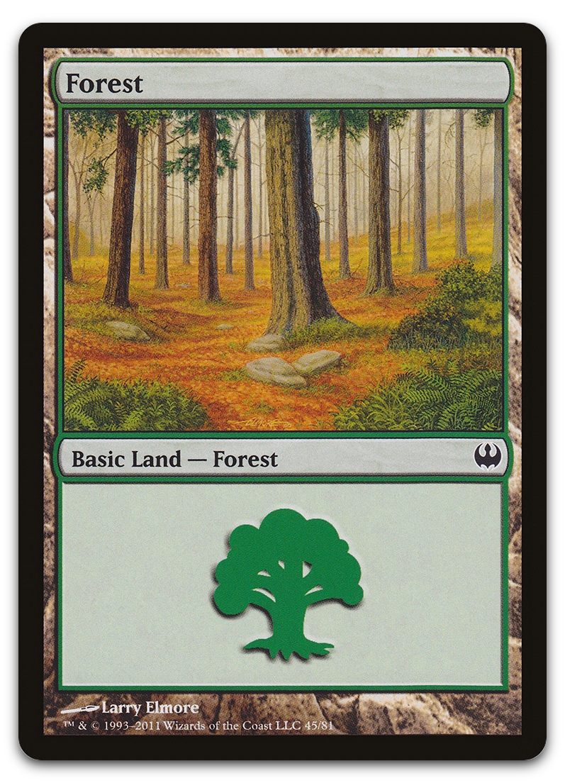 Forest (45) (Duel Decks: Knights vs. Dragons)