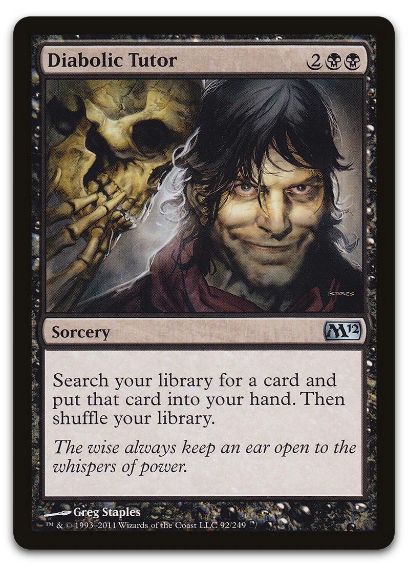 Diabolic Tutor (Magic 2012 (M12)) Cardsurfer Games Diabolic Tutor (Magic 2012 (M12)) Cardsurfer Games
