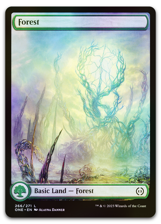 Forest (266) - Full Art (Phyrexia: All Will Be One)